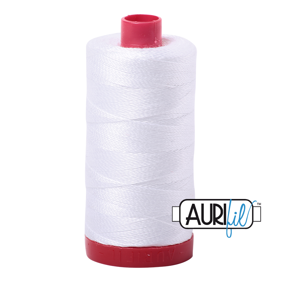 Aurifil 12wt Thread - White 2024