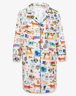 Painted Dog Long Pyjama Shirt