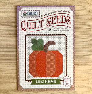 Quilt Seeds Block Pattern Calico Pumpkin