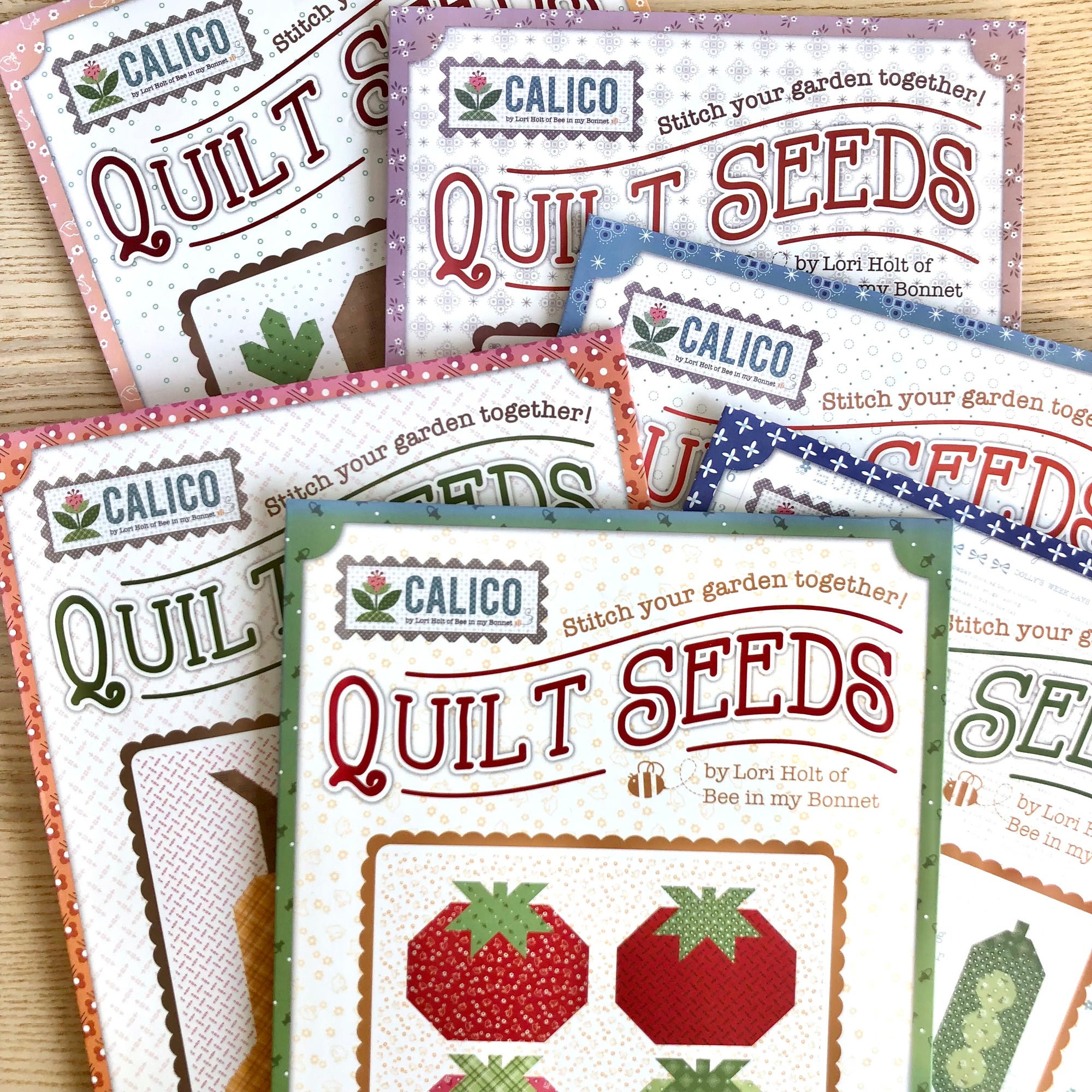 Quilt Seeds Block Pattern Calico Tomatoes