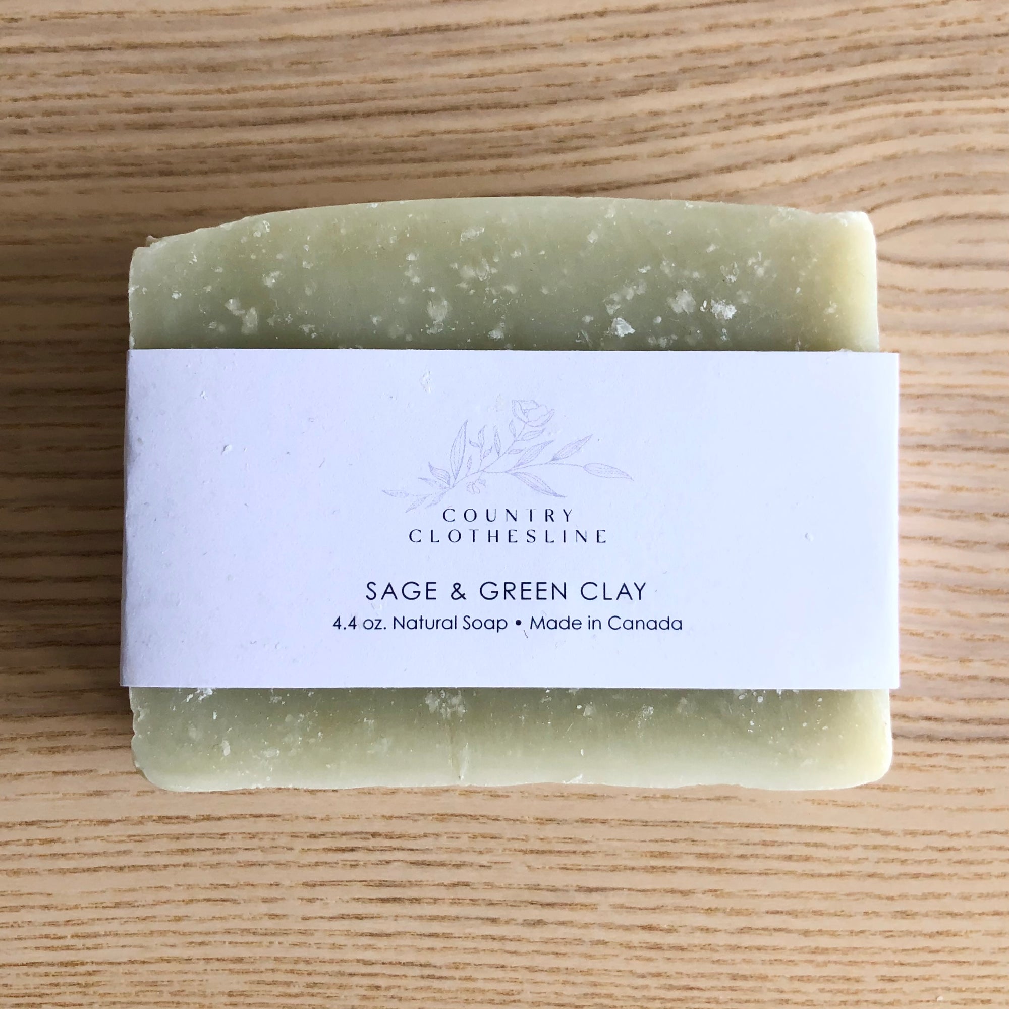 Country Clothesline Natural Soap - Sage & Green Clay