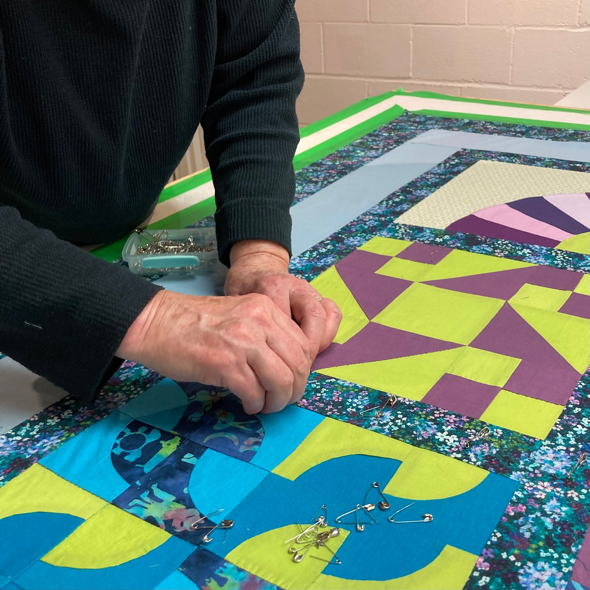 Quilt Basting Space - $19 per hour - May 18, 19, 21, 22