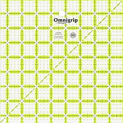 8½" x 8½" Omnigrip Non-Slip Ruler