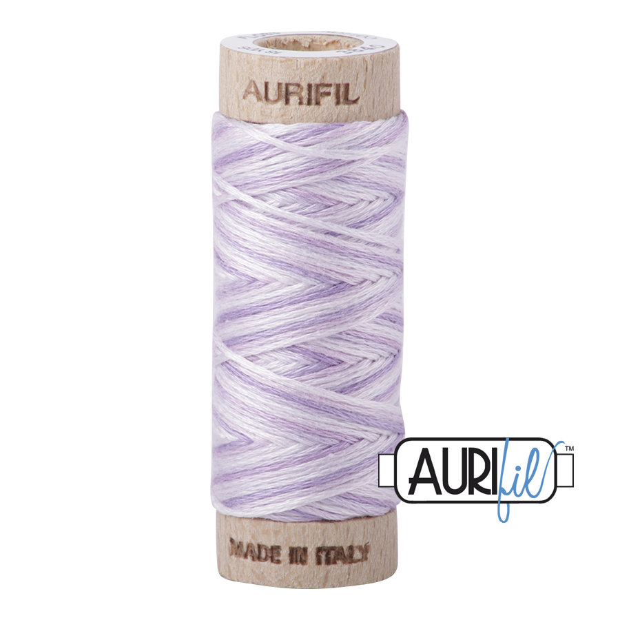 Aurifil 6-strand cotton floss - Variegated French Lilac 3840