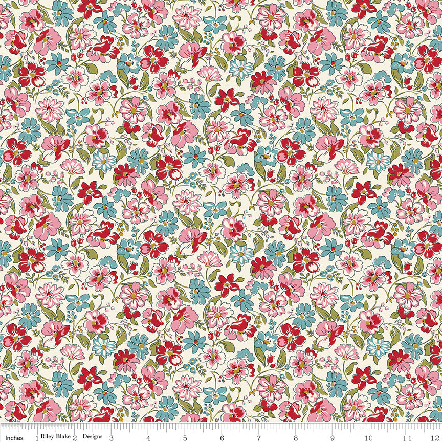 Liberty Heirloom Floral Joy in C