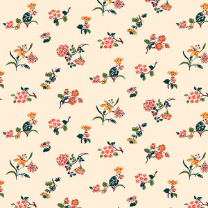 Liberty Arthur's Garden Tumbling Posies Cream