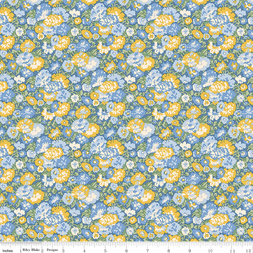 Liberty Palace Gardens Buckingham Blooms Blue