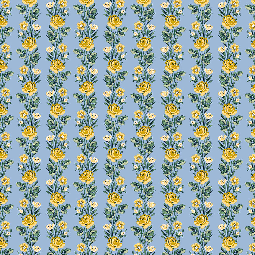 Liberty Palace Gardens Regal Stripe Blue