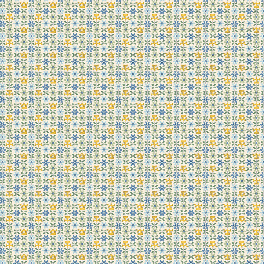 Liberty Palace Gardens Royal Posies Blue