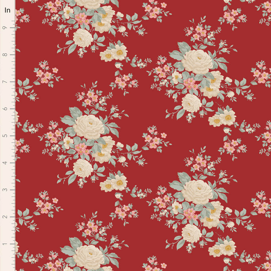 Merry Little Christmas Carol Burgundy