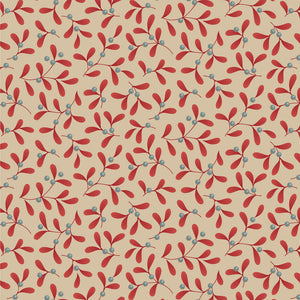 Merry Little Christmas Mistletoe Red