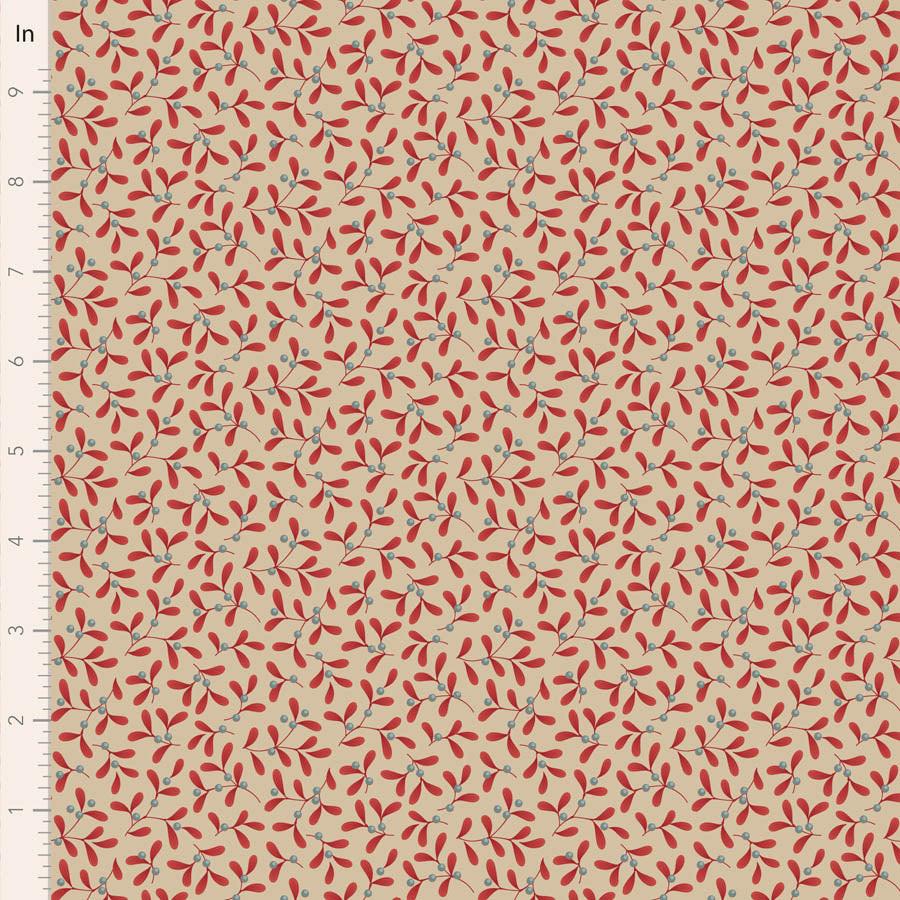 Merry Little Christmas Mistletoe Red