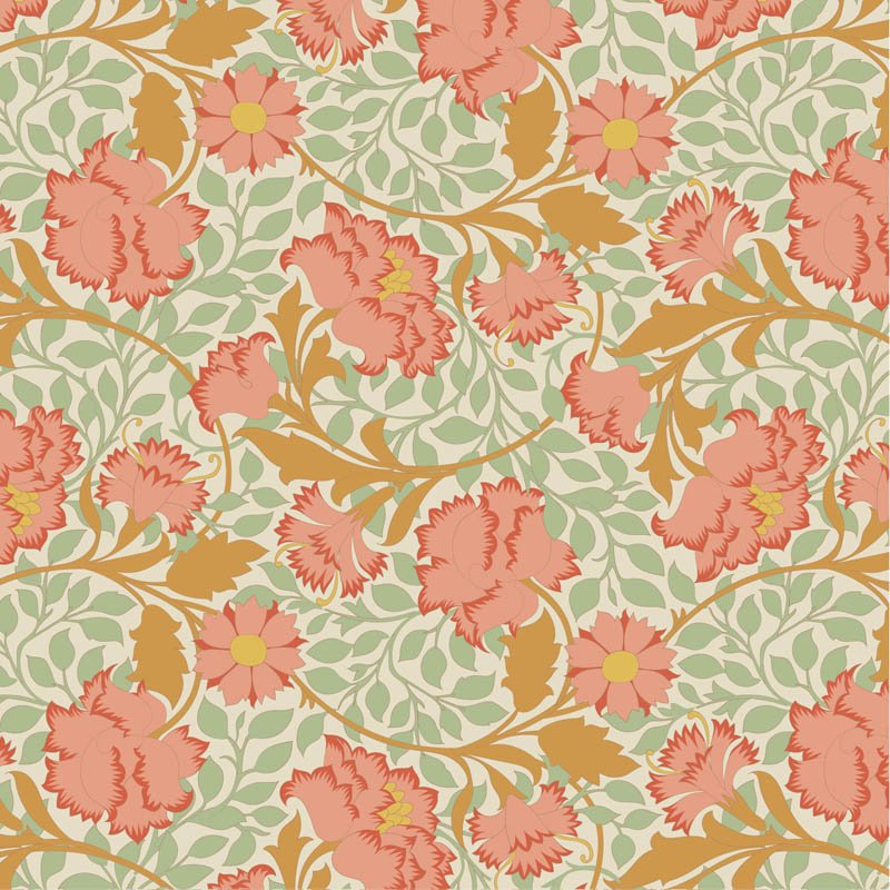 Tilda Songbird Floral Coral