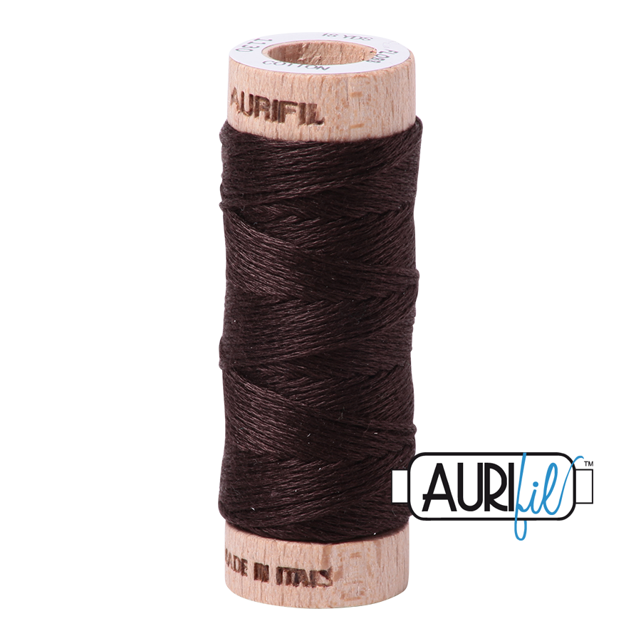 Aurifil 6-Strand Cotton Floss - Very Dark Bark 1130