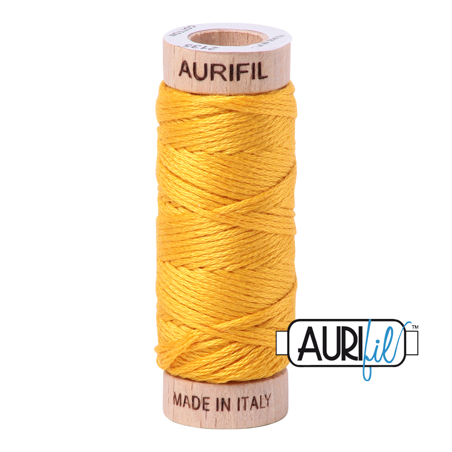 Aurifil 6-strand cotton floss - Yellow 2135