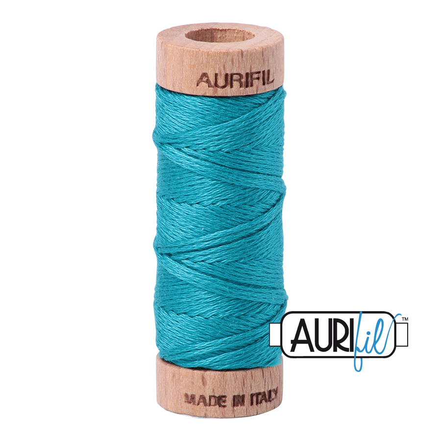 Aurifil 6-strand cotton floss - Turquoise 2810