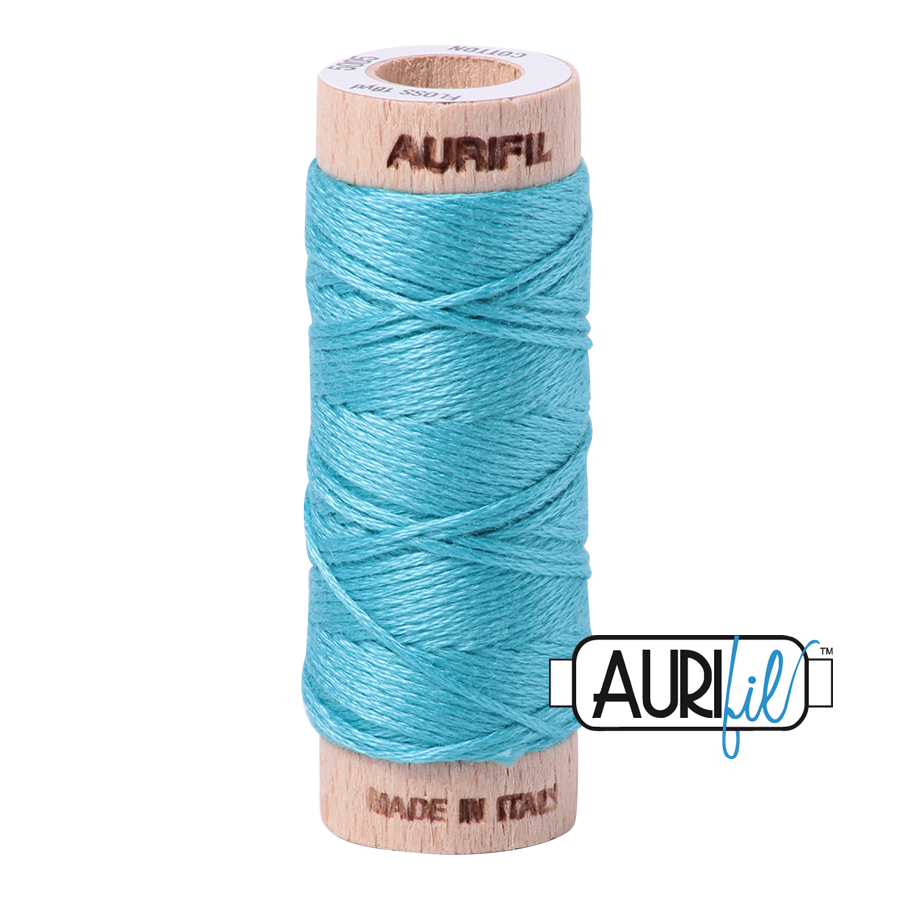 Aurifil 6-Strand Cotton Floss - Bright Turquoise 5005