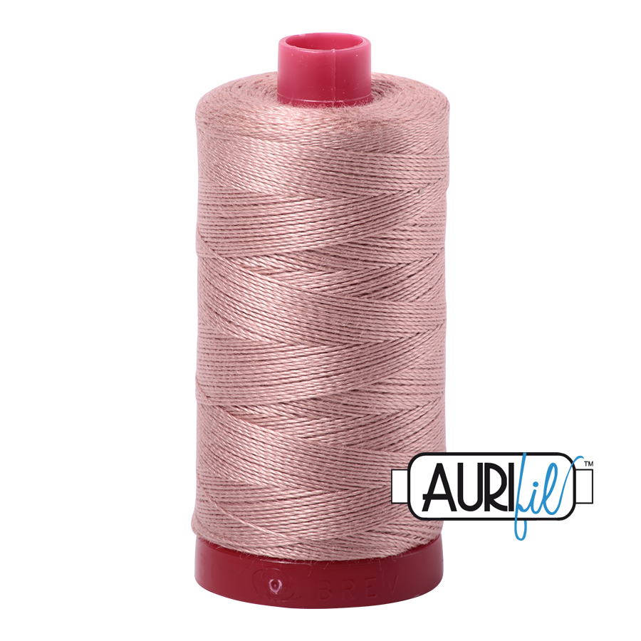 Aurifil 12wt Thread - Antique Blush 2375