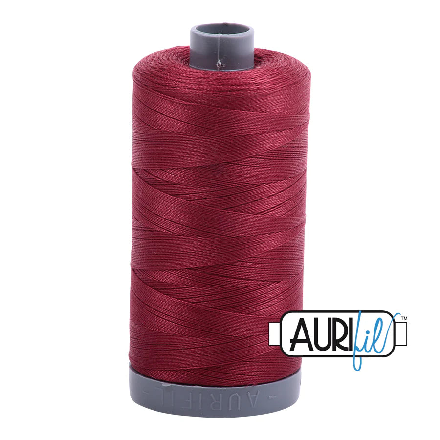 Aurifil 28wt Thread - 2460 Dark Carmine Red