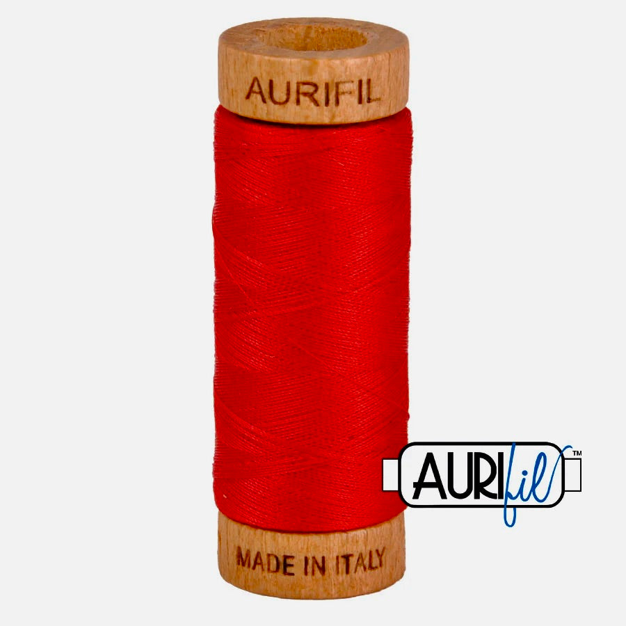 Aurifil 80wt Thread - Red 2250