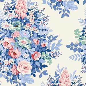 PRE-ORDER Tilda Somthing Blue Whimsyflower Cream