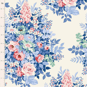 PRE-ORDER Tilda Somthing Blue Whimsyflower Cream