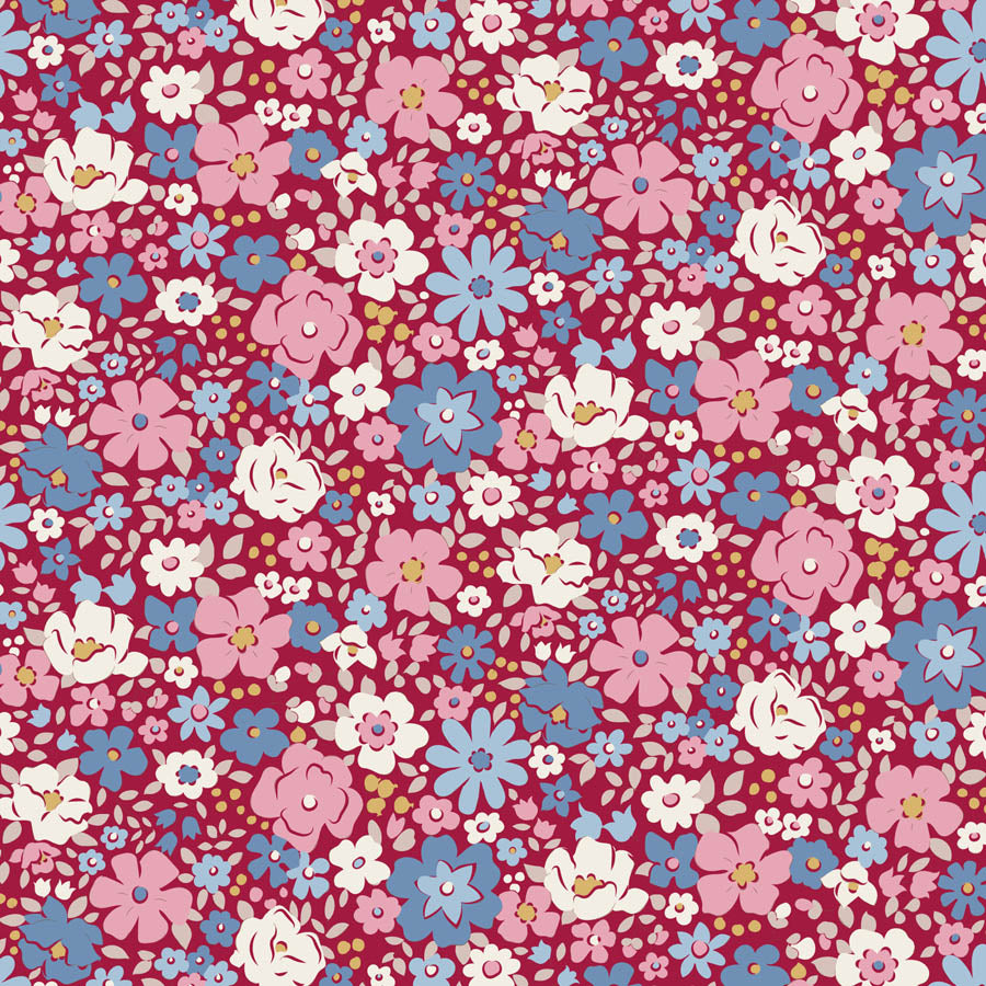 Tilda Village Life Esther Burgundy *Pre-Order*