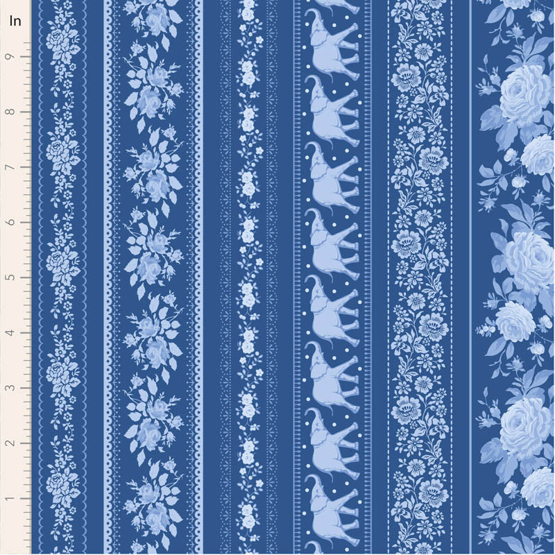 Tilda Somthing Blue Borders Night