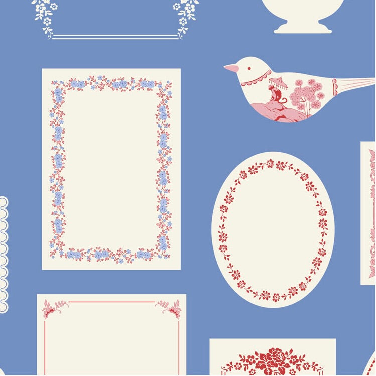 Tilda Somthing Blue Labels & Ornaments Blue
