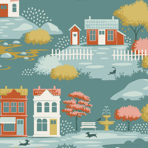 Tilda Village Life Village Teal *Pre-Order*
