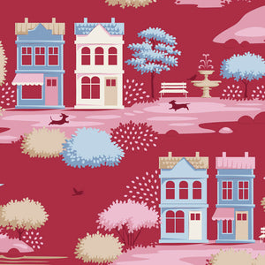 Tilda Village Life Village Burgundy *Pre-Order*