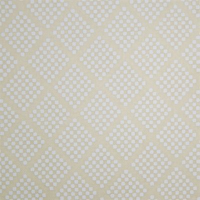 Dotty Grid White on Almond