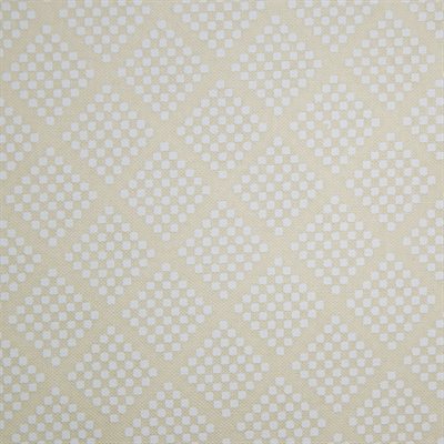 Dotty Grid White on Almond