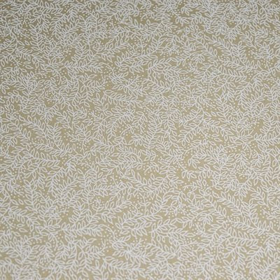 Little Ferns White on Taupe