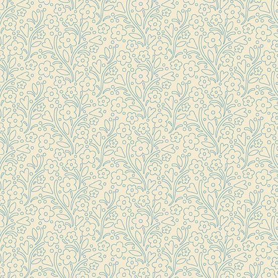 Cozy House Dainty Flowers Chambray