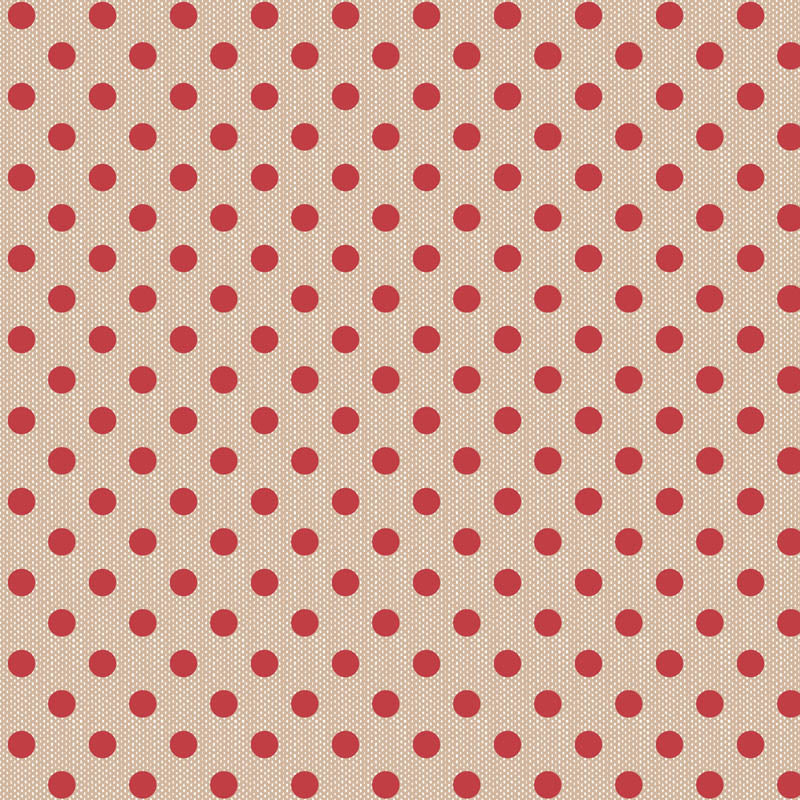 Tilda Woven Polkadot Red