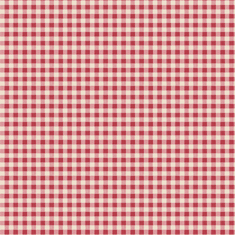 Tilda Woven Gingham Red
