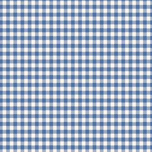 Tilda Gingham Blue Wideback
