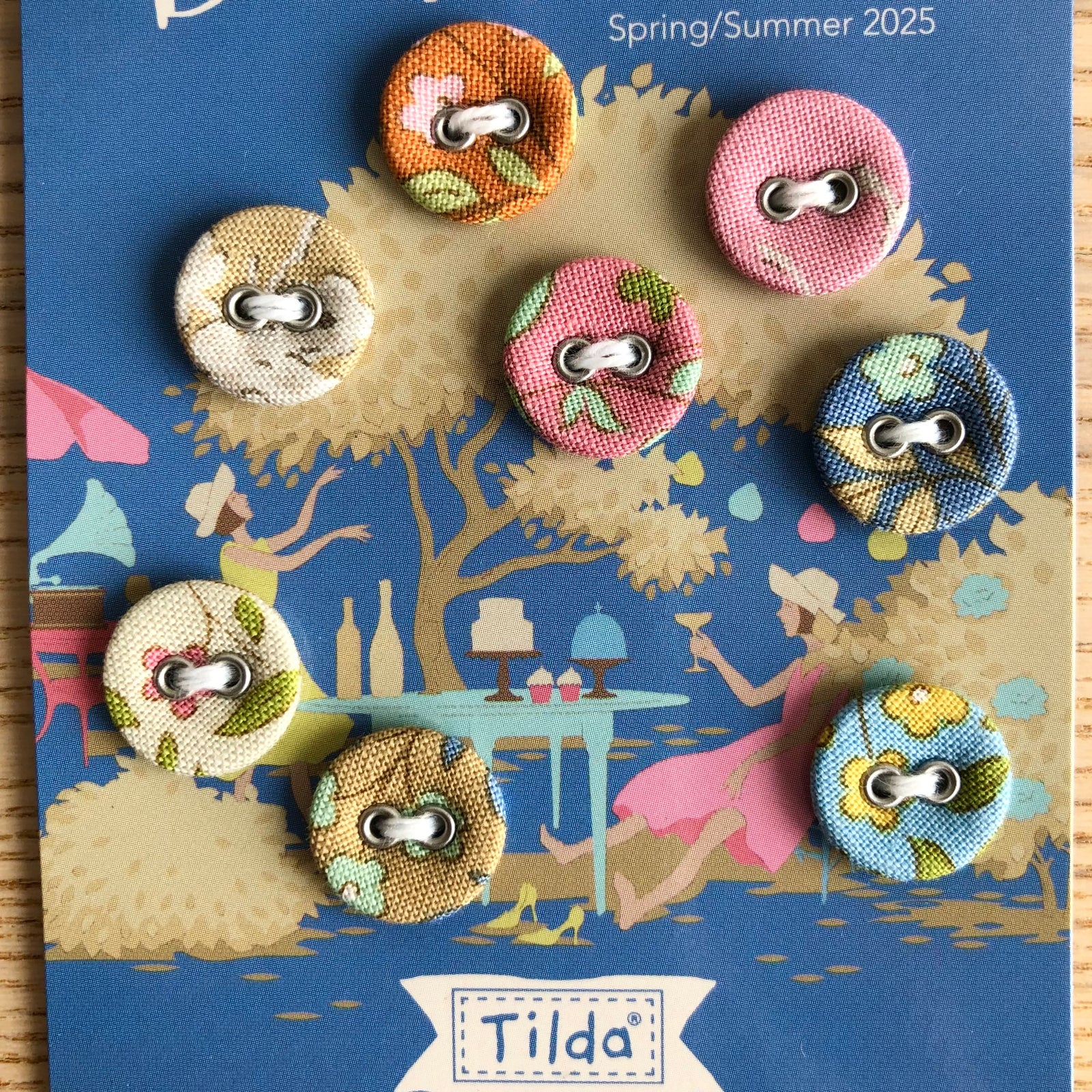 Tilda Sunday Brunch Buttons Blue
