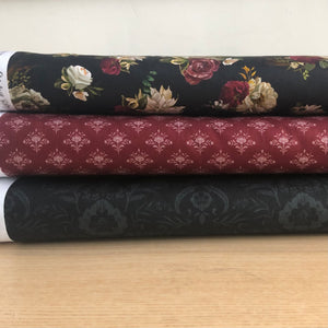 Dark Romance Opulent Damask Charcoal