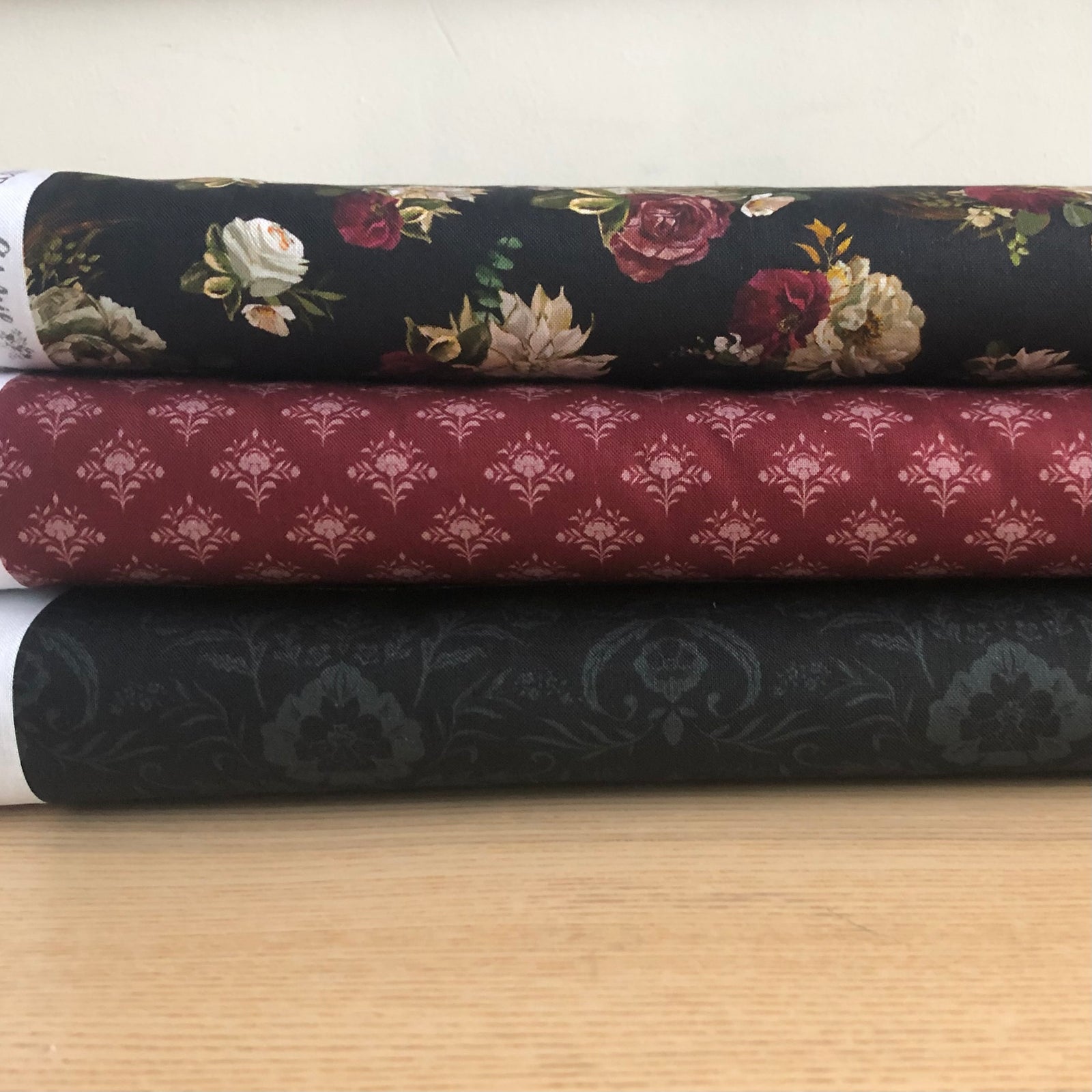 Dark Romance Dainty Damask Burgundy