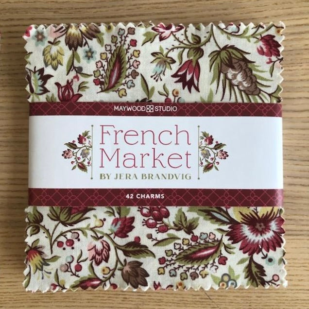 French Market Floral Charm Squares