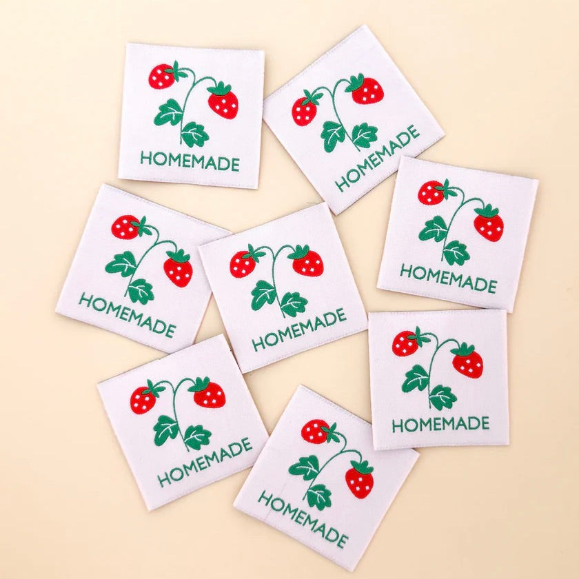 Sew In Labels Strawberries