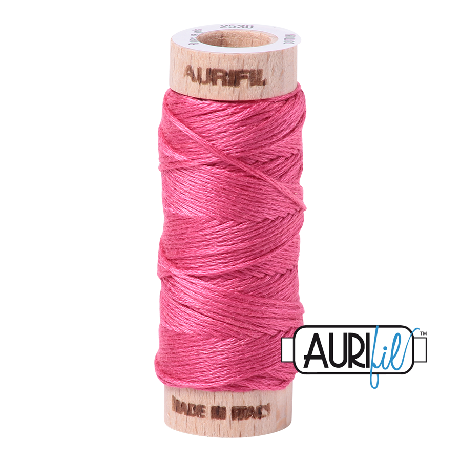 Aurifil 6-strand cotton floss - Bright Pink 2530