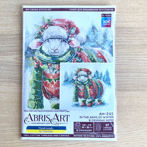 Cross Stitch Kit Cozy Sheep