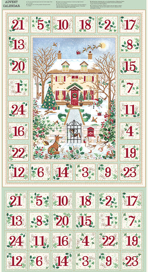 Country Christmas Advent Panel