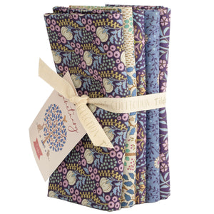 Tilda Sanctuary Fat Quarter Bundle Eggplant/Blue