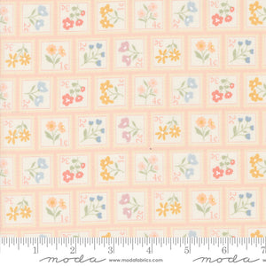 Cottage Charm Postage Stamp Coral Kicks