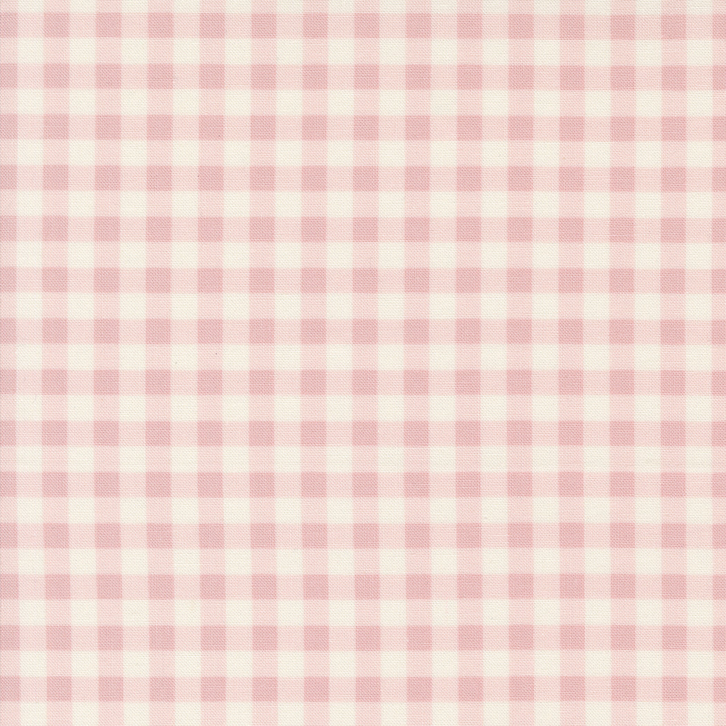 Cottage Charm Gingham Fading Rose