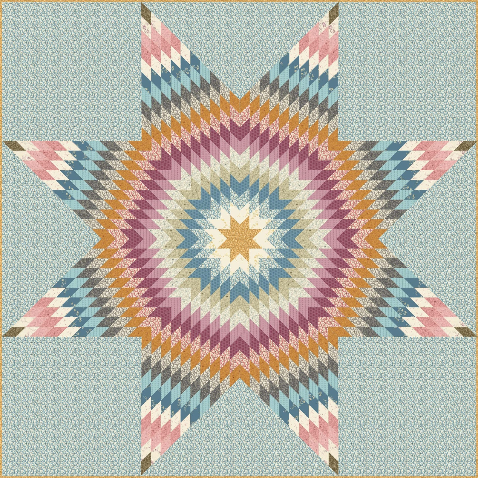 Solaris Quilt Kit in Turquoise